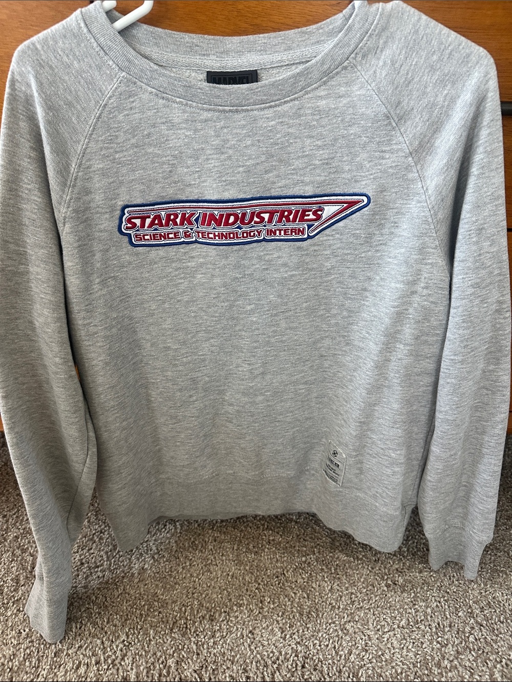 Marvel Gray Sweatshirt with Stark Industries Logo